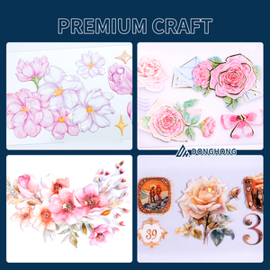 Rouleaux d'autocollants en PET transparent holographique 3D haut de gamme personnalisés pour le journaling et les fournitures de <span class=keywords><strong>scrapbooking</strong></span> - Product Image 3