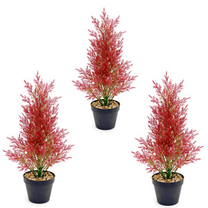 <span class=keywords><strong>Sapin</strong></span> de Noël artificiel <span class=keywords><strong>en</strong></span> <span class=keywords><strong>pot</strong></span>, décoration de table pour salon, verdure miniature, tronc d'arbre artificiel <span class=keywords><strong>en</strong></span> plastique, 45 cm - Product Image 3
