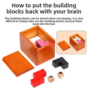 Luban DIY 3D gỗ Khóa Câu Đố Hộp đồ chơi cho trẻ em cao IQ não trêu ghẹo Trình Độ giáo dục 10 khó khăn lấy cảm hứng cho 5 7 năm - Product Image 5