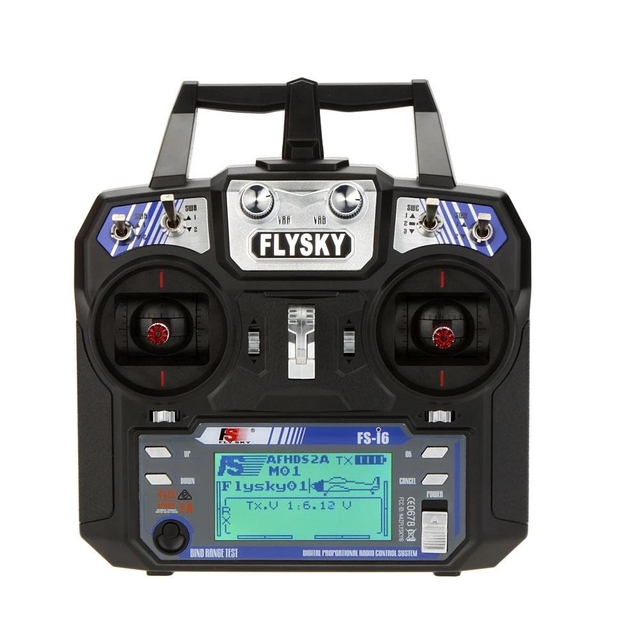 Original Flysky FS-i6 Transmitter AFHDS 2A 2.4GHz 6CH Radio System Remote Controller for RC Helicopter Glider