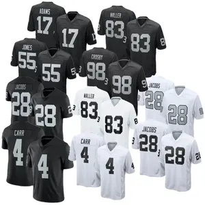 Derek Carr 4Las Vegas Jersey 28 car55 Chandler Jones 98 Crosb dikişli oyunu sınırlı formalar toptan özel futbol forması