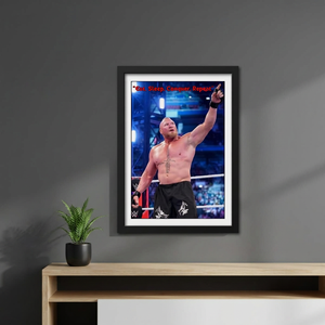 Póster Motivacional Decorativo para Pared, Diseño 'Eat Sleep Conquer Repeat', Impresión Deportiva Enmarcada, Decoración para Gimnasio, Tema Inspirador de Lucha Libre para el Hogar - Product Image 3