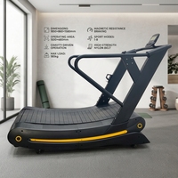 Tapis de marche commercial non motorisé en acier à gravité, charge maximale 180 kg, résistance magnétique à 8 niveaux, tapis de marche manuel