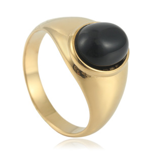 Men's Oval Tiger Eye <b>Ring</b> Bezel Setting Stainless Steel Everyday Wear Geometric Design 24044 - Product Image 4