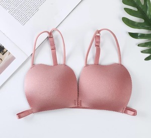 Soutien-gorge sexy pour femme, sans coutures, push-up, fermeture avant, tissé, respirant, écologique, antibactérien, bonnet 3/4, bretelles réglables - Product Image 6