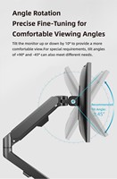 Support de bureau pour ordinateur portable à double écran M22B, bras de support pour écran, support de table pivotant pour écran de 17 à 30 pouces