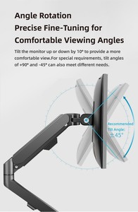 M22b đôi màn hình kép máy tính xách tay Bracket Màn hình bàn đứng cánh tay chủ cho 17-30 "xoay núi bảng đứng hỗ trợ - Product Image 3