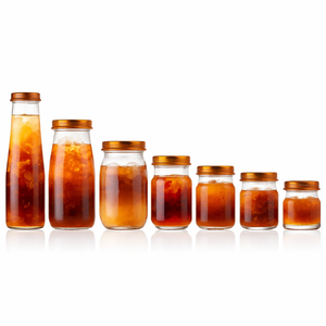 Bocaux en verre à large ouverture de 120 ml et 200 ml avec couvercle métallique à visser pour purée, stockage de fruits, et bocaux pour nid d'oiseau avec couvercle à vis. - Product Image 6