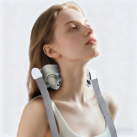 Nouveau masseur trapèze - Mini châle de massage portable rechargeable et pliable pour le cou et les épaules avec contrôle de la minuterie, appareil de soulagement cervical