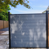Nouveau style de décoration extérieure stable aux UV Co-extrusion Pro Composite moderne 3D WPC certifié CE panneau de clôture de jardin sculpté