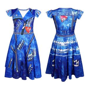 <span class=keywords><strong>Disfraz</strong></span> <span class=keywords><strong>de</strong></span> Halloween para fiesta, traje <span class=keywords><strong>de</strong></span> Cosplay para niña, <span class=keywords><strong>disfraz</strong></span> <span class=keywords><strong>de</strong></span> princesa descendiente, 2017 - Product Image 1