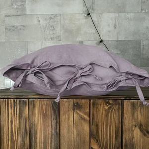 ปลอกหมอนผ้าลินินสีล้วนสำหรับผู้ใหญ่ ปลอกหมอนสายกว้าง ปลอกหมอนที่เป็นมิตรกับผิว 48x74 ซม. - Product Image 3