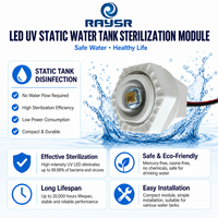 Module LED UVC personnalisé Uvnovo 275nm, indice de protection IP68, puce AlGaN 5-6mW, garantie 2 ans, boîtier POM, DC12V, purification de l'eau 1-10L