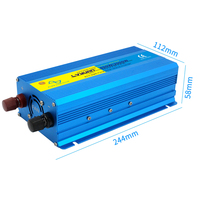 Convertisseur de courant Lvyuan 2000w 1000w 12v 24v Convertisseur de courant pour voiture DC 110v 220v Onduleurs à onde sinusoïdale pure avec prises EU