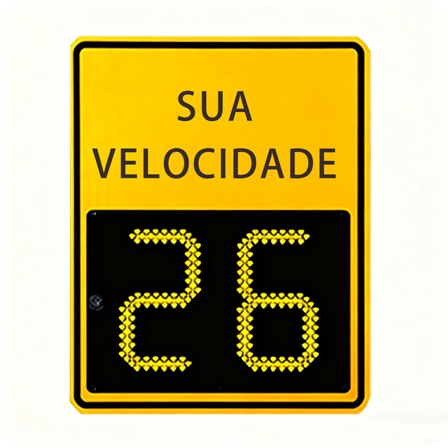 Solar Powered Radar Traffic Speed Limit Sign for Outdoor Use Weather Resistant and Energy Efficient