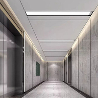 Panneau de plafond en nid d'abeille en aluminium multifonctionnel, résistant au feu et à l'eau, caractéristiques écologiques, options d'installation multiples pour