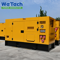 Générateurs diesel professionnels 20KW 50kva 100kw 200kw 500kva de type silencieux avec moteur Cummins et prises