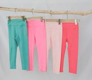 FOCUS売れ筋スウェットパンツ小さな女の子無地弾性タイトフィッティングヨガパンツ赤ちゃん無地スポーツズボン - Product Image 5