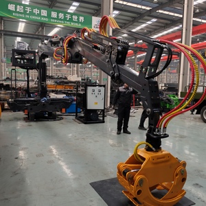 מנוף בום רב תכליתי לאיסוף עצים, מנוף אחיזה לגזעים המותקן על משאית - Product Image 2