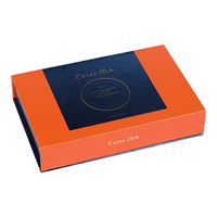 Boîte cadeau en papier rigide personnalisée avec logo OEM, pour rouge à lèvres, soins de la peau, brillant à lèvres, parfum, cosmétiques, fermeture magnétique, gaufrage