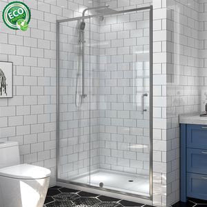 Porte de douche coulissante en verre dépoli nickel brossé, glissement fluide, taille sur mesure - Product Image 4