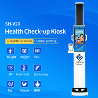 Estación de Chequeo de Salud Física de Autoservicio SH-V20, Máquina de Chequeo de Salud con Impresora Térmica para Clínica
