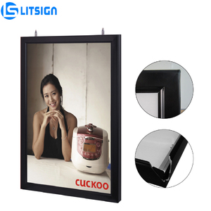 Tùy Chỉnh Một Khung Ngoài Trời Tầng Thường Vụ Đăng Nặng Nhiệm Vụ Nhôm Gương Thân Thiện Với Môi Bảng Quảng Cáo Cửa Hàng Cửa - Product Image 4