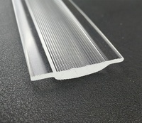 Lentille optique linéaire plano-convexe Bming en PMMA (polycarbonate) à haute transmission, diffuseur d'éclairage LED, boîtier extrudé
