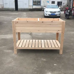 China Supplier Cheap Machine Sanding Outdoor Raised Beds Gardening Raised Garden Bed Wooden