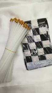 Bandera de Carreras a Cuadros Blancos y Negros, 14*21cm, Poliéster Impermeable, Bandera de Mano F1, Impresión Digital, Venta al Por Mayor - Product Image 2
