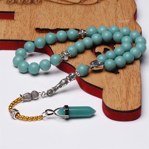 <span class=keywords><strong>Chapelet</strong></span> musulman en pierre lumineuse Tasbih, perles de prière, Islam misbaha 33 66 99 perles islamique subha masbaha - Product Image 4