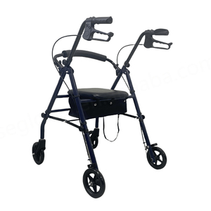 CA505 Factory Direct <b>Sale</b> Elderly & Disable Folding <b>Rollator</b> Walker with Seat Walking Aid - Product Image 1