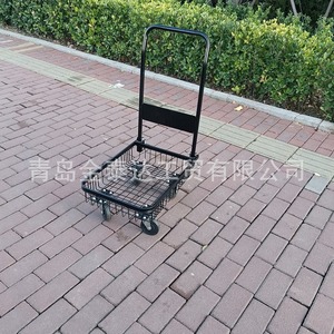 Carrito de Compras Plegable con Cesta de Red, 860 mm de Alto x 672 mm de Ancho x 420 mm de Profundidad, Recubierto con Pintura en Polvo, Carrito para Herramientas PH1556 - Product Image 3
