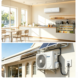 เครื่องปรับอากาศสมาร์ทไวไฟ Deye 12000btu 1.5hp R32 สตาร์ทติดง่ายด้วยแรงดันไฟต่ำ  แผงทองคำ ป้องกันการระเบิด ระบบทำความเย็นสำหรับภูมิอากาศร้อนชื้น แบบสองระบบ - Product Image 1