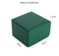 Boîte d'emballage de montre de luxe personnalisée avec logo, fabriquée en usine OEM, à fente unique, petite boîte de présentation pour cadeaux, boîtes de rangement pour montres en cuir PU
