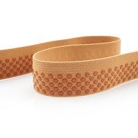 Bande élastique en silicone de haute qualité de 1 pouce à pois pour la couture de vêtements, tissu extensible, artisanat, bande élastique antidérapante