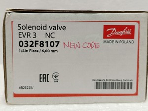 Nouvelle et originale électrovanne EVR 3 NC 1/4" Flare 032F8107 pour la réfrigération et le CVC, en stock dans l'entrepôt - Product Image 4