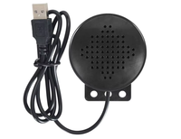 Sirène d'alarme sonore 12-24V pour voiture avec déclencheur vocal personnalisé 4 canaux, adaptateur AC/DC, avertisseur sonore et klaxon d'alarme de marche arrière