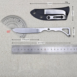 Couteau d'extérieur multifonctionnel avec lame intégrée, haute dureté, pour la survie en milieu sauvage, l'autodéfense, outil portable pour la maison et le camping - Product Image 2
