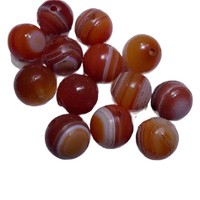 Perles d'agate naturelles Millefiori, accessoires pour bracelet DIY, multi-gemmes, agate rouge, perles de prière bouddhistes antiques
