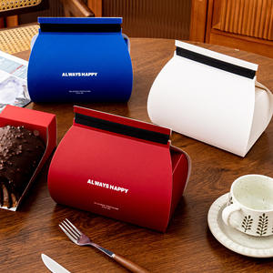 Boîte d'emballage alimentaire recyclée pour desserts et gâteaux, boîte à gâteau roulé <span class=keywords><strong>suisse</strong></span>, emballage alimentaire personnalisé, boîte en papier format Queen Size pour gâteaux - Product Image 3