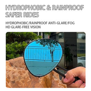 Rétroviseur <span class=keywords><strong>de</strong></span> moto SMNU avec base <span class=keywords><strong>de</strong></span> fixation à rotule extensible, rétroviseur <span class=keywords><strong>de</strong></span> <span class=keywords><strong>guidon</strong></span> hydrophobe en alliage d'aluminium pour moto - Product Image 3