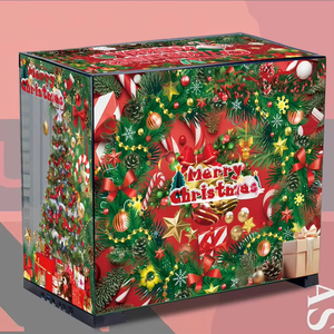 Boîtier d'ordinateur de jeu ATX pleine tour sur le thème de Noël NPC Air3 avec fenêtre latérale - Cadeau de Noël splendide - Product Image 4