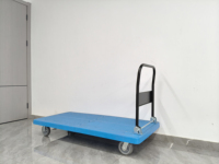 Carretilla de Plataforma Plegable de Plástico para Carga Pesada en Múltiples Escenarios, Carro de Transporte Plano para Almacén y Fábrica