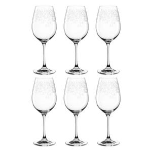 ชุดแก้วไวน์ขาว Chateau ลายสลัก 6 ใบ ความจุ 410 มล. - Product Image 1