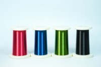 Fil de cuivre émaillé ultra-fin conforme ROHS, rouleau de taille précise pour bobine de capteur, communication électronique