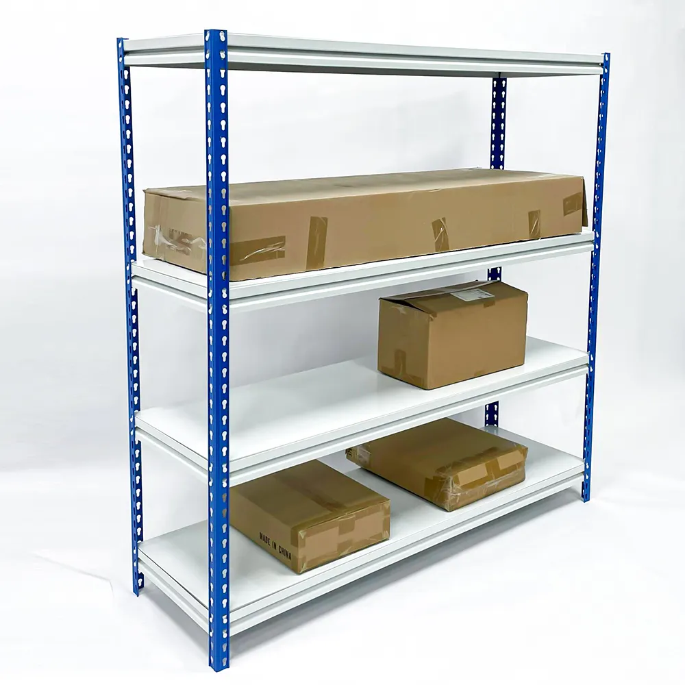 Supermarket 4 Tiers Industrial Metal Shelves Light Duty Shelves for Storage and Display