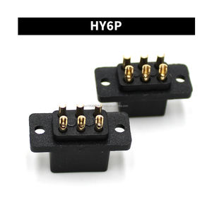 Connettore ibrido HCD JY6P a 6 pin per montaggio su pannello, 5A, per batterie di accumulo energetico, maschio/femmina, accessorio in rame nero - Product Image 4