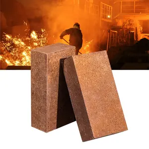 Cement kiln refractory magnesia brick manufacturer high resistance alkaline slag magnesia fire brick for furnace lining