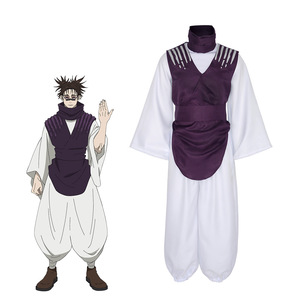 Conjunto de disfraz de Jujutsu Kaisen, color morado y negro, para niños de 8 a 13 años, juego de rol de anime, primavera 2024 - Product Image 4